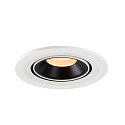 SLV LED Ceiling recessed luminaire NUMINOS� GIMBLE S, 2700K, 40�, white/black