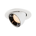 LED Ceiling recessed luminaire NUMINOS� GIMBLE S, 2700K, 40�, white/chrome