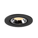 SLV Plafonnier encastr� NUMINOS GIMBLE S, chrome, noir 