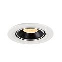 SLV Plafonnier encastr� NUMINOS GIMBLE S, noir , blanche