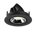 SLV Plafonnier encastr� NUMINOS GIMBLE S, chrome, noir 