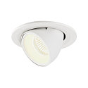 Plafonnier encastr� NUMINOS GIMBLE S, blanche