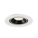 SLV Plafonnier encastr� NUMINOS GIMBLE S, noir , blanche
