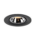 SLV Plafonnier encastr� NUMINOS GIMBLE M, chrome, noir 