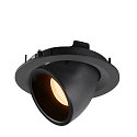 SLV LED Ceiling recessed luminaire NUMINOS� GIMBLE M, 2700K, 55�, black