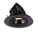 SLV LED Ceiling recessed luminaire NUMINOS� GIMBLE M, 3000K, 20�, black