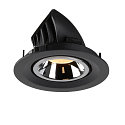 SLV Plafonnier encastr� NUMINOS GIMBLE M, chrome, noir 