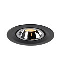SLV Plafonnier encastr� NUMINOS GIMBLE M, chrome, noir 