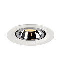 SLV LED Ceiling recessed luminaire NUMINOS� GIMBLE M, 3000K, 20�, white/chrome
