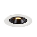 SLV LED Ceiling recessed luminaire NUMINOS� GIMBLE M, 3000K, 55�, white/black