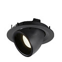 SLV LED Ceiling recessed luminaire NUMINOS� GIMBLE M, 4000K, 20�, black