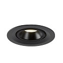 SLV LED Ceiling recessed luminaire NUMINOS� GIMBLE M, 4000K, 20�, black