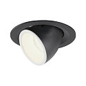 Plafonnier encastr� NUMINOS GIMBLE M, noir , blanche