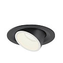SLV Plafonnier encastr� NUMINOS GIMBLE M, noir , blanche