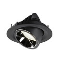 SLV Plafonnier encastr� NUMINOS GIMBLE M, chrome, noir 