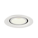 SLV LED Ceiling recessed luminaire NUMINOS� GIMBLE M, 4000K, 20�, white