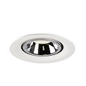 SLV LED Ceiling recessed luminaire NUMINOS� GIMBLE M, 4000K, 40�, white/chrome