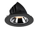 SLV LED Ceiling recessed luminaire NUMINOS� GIMBLE L, 2700K, 20�, black/chrome