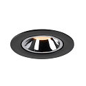 SLV LED Ceiling recessed luminaire NUMINOS� GIMBLE L, 2700K, 20�, black/chrome