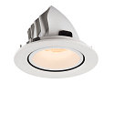 SLV LED Ceiling recessed luminaire NUMINOS� GIMBLE L, 2700K, 20�, white