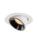 SLV LED Ceiling recessed luminaire NUMINOS� GIMBLE L, 2700K, 20�, white/chrome
