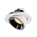 SLV Plafonnier encastr� NUMINOS GIMBLE L, chrome, blanche
