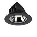 SLV LED Ceiling recessed luminaire NUMINOS� GIMBLE L, 4000K, 20�, black/chrome