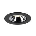 SLV LED Ceiling recessed luminaire NUMINOS� GIMBLE L, 4000K, 20�, black/chrome