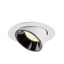 SLV LED Ceiling recessed luminaire NUMINOS� GIMBLE L, 4000K, 55�, white/chrome