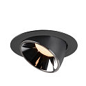 SLV Plafonnier encastr� NUMINOS GIMBLE XL, chrome, noir 