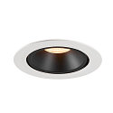 SLV LED Ceiling recessed luminaire NUMINOS� GIMBLE XL, 2700K, 20�, white/black
