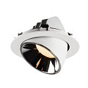 SLV LED Ceiling recessed luminaire NUMINOS� GIMBLE XL, 2700K, 40�, white/chrome