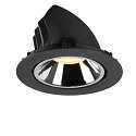 SLV LED Ceiling recessed luminaire NUMINOS� GIMBLE XL, 3000K, 55�, black/chrome