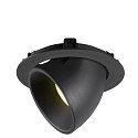 SLV LED Ceiling recessed luminaire NUMINOS� GIMBLE XL, 4000K, 20�, black