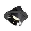 SLV Plafonnier encastr� NUMINOS GIMBLE XL, chrome, noir 