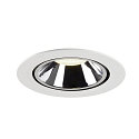 SLV LED Ceiling recessed luminaire NUMINOS� GIMBLE XL, 4000K, 20�, white/chrome