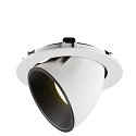 SLV Plafonnier encastr� NUMINOS GIMBLE XL, noir , blanche