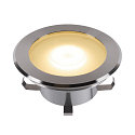 SLV Projecteur encastr� DASAR FLAT 120 EL rond, passable, r�sistant aux chocs IP65/IP67, acier inoxydable 