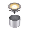 SLV Projecteur encastr� DASAR FLAT 120 EL rond, passable, r�sistant aux chocs IP65/IP67, acier inoxydable 