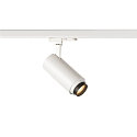 SLV Projecteur triphasé NUMINOS ZOOM M contrôlable par DALI, focalisable, pivotant à la cardan IP20, blanche gradable