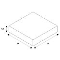 SLV Mounting frame for NUMINOS� XL, 240/180mm, square, white