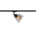 SLV 1-phase spot PARA CONE GL GU10, transparent, black