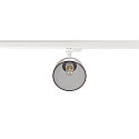 SLV 3-phase spot PARA CONE GL GU10, transparent, white