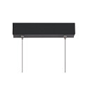 Luminaire � suspension ONE LINEAR 100 PHASE UP/DOWN IP20, noir gradable