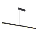 Luminaire � suspension ONE LINEAR 140 PHASE UP/DOWN IP20, noir gradable