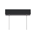 Luminaire � suspension ONE LINEAR 140 PHASE UP/DOWN IP20, noir gradable