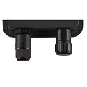 SLV LED Wall / Ceiling luminaire FLOODI S, 9,3W, 3000K, 100°, anthracite/transparent