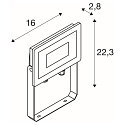 SLV Luminaire mural FLOODI M IP65, anthrazit