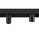 SLV LED Wall / Ceiling luminaire FLOODI L, 48W, 3000K, 100°, anthracite/transparent