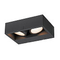 Luminaire mural d�ext�rieur ESKINA FRAME WL DOUBLE CCT WIDE � 2 flammes, plat, court, CCT Switch, r�glable IP65, anthrazit 
